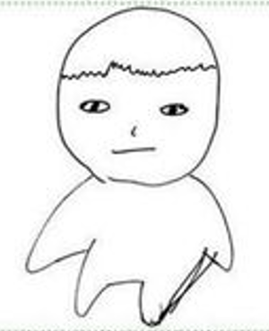 doodle of yoongi by Seokjin